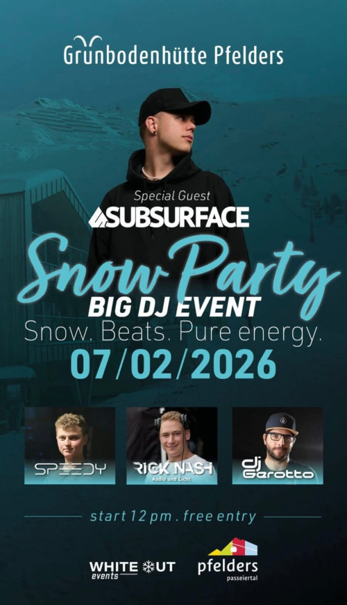 Grünbodenhütte - SNOW PARTY