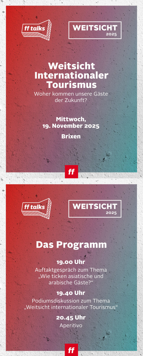 FF talks - Weitsicht INTERNATIONALER TOURISMUS