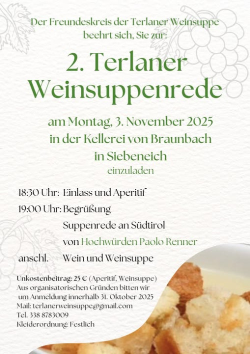 2. Terlaner Weinsuppenrede