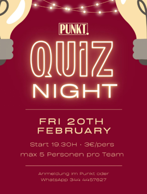 PUNKT. on the piazza - QUIZ NIGHT