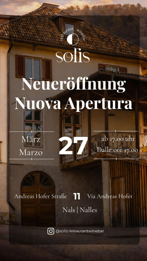 SOLIS new opening 