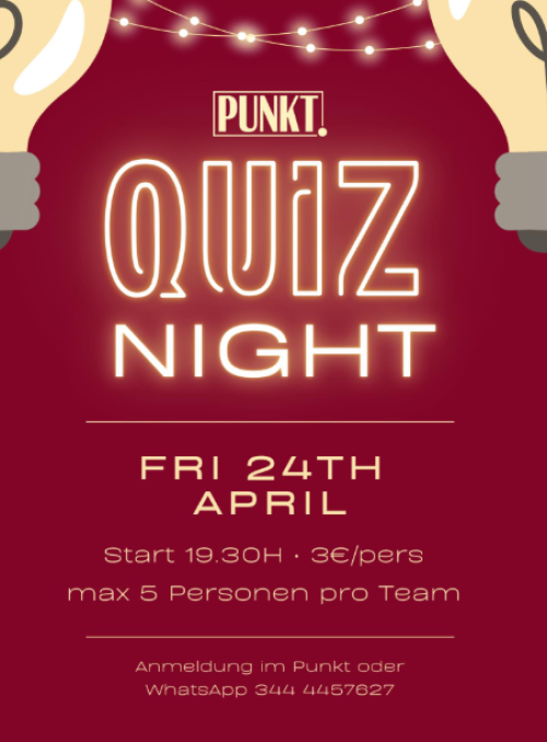 PUNKT. on the piazza - QUIZ NIGHT