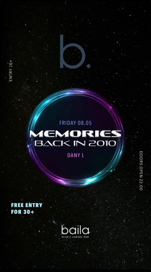 Baila MEMORIES back in 2010