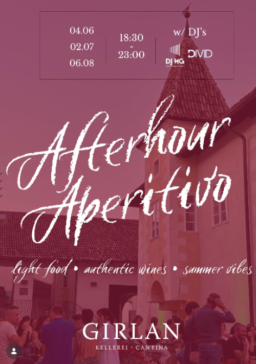 Afterhour Aperitivo - Cantina Girlan