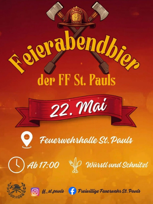 Feierabendbier der FF St. Pauls